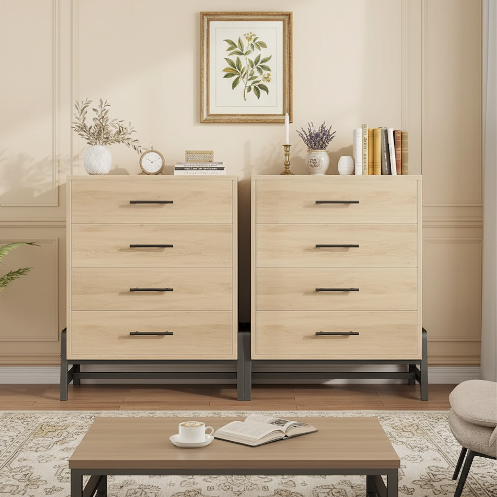 Tall Drawer Dresser with Storage Freestanding