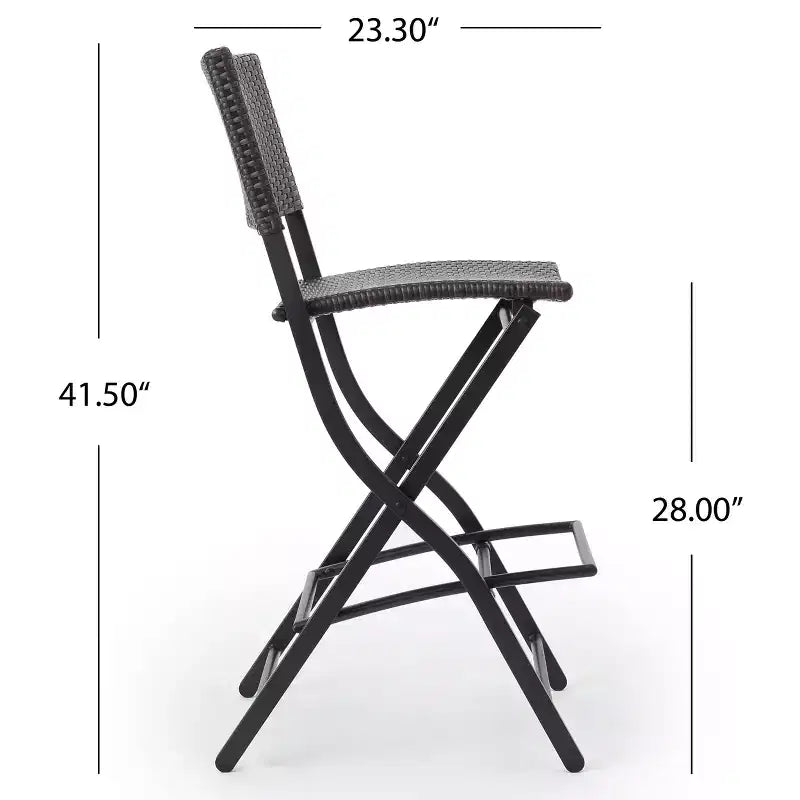Outdoor Wicker  Folding Barstools