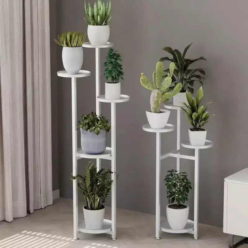 Multi-Layer Metal Corner Plant Stand