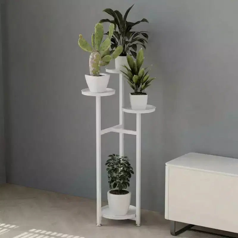 Multi-Layer Metal Corner Plant Stand