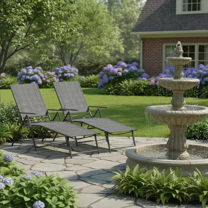 Outdoor Folding Chaise Lounge Chairs
