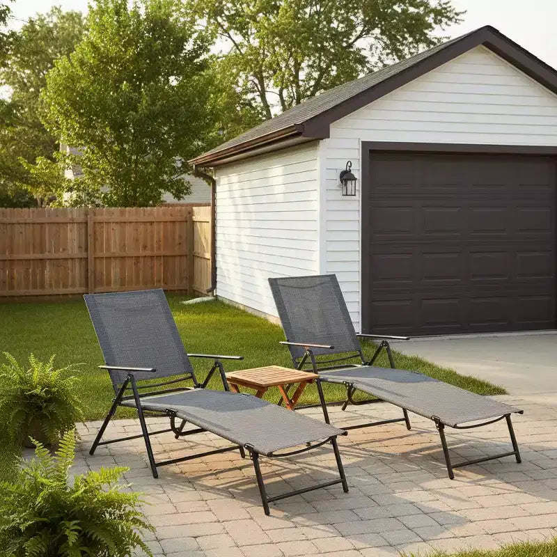 Outdoor Folding Chaise Lounge Chairs