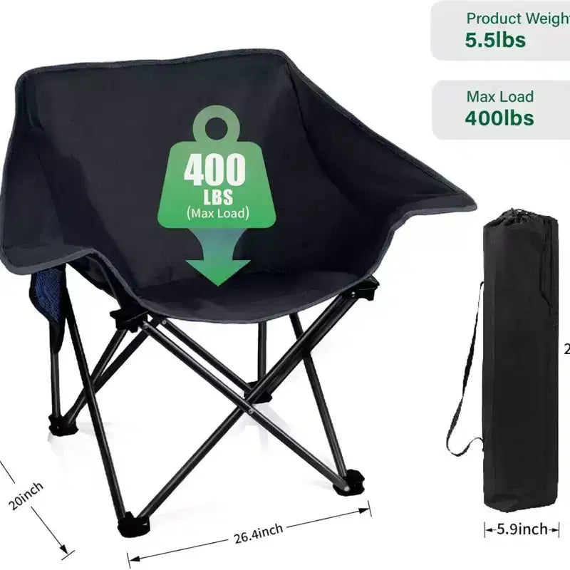 Compact Collapsible Heavy Duty Outdoor Folding Sports Chairs