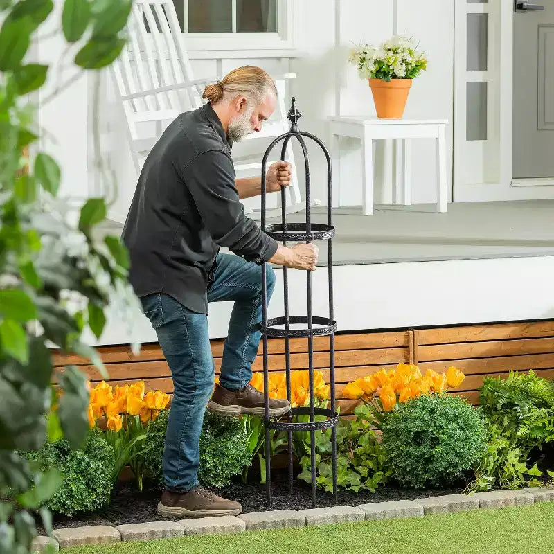 Evergren Garden Metal Obelisk Trellis