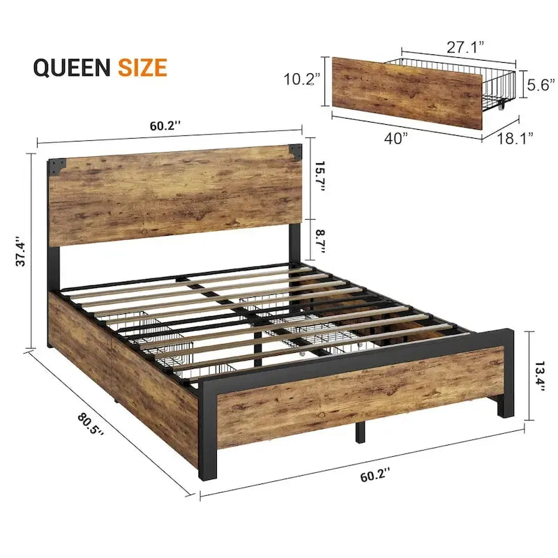 Metal Platform Bed Frame