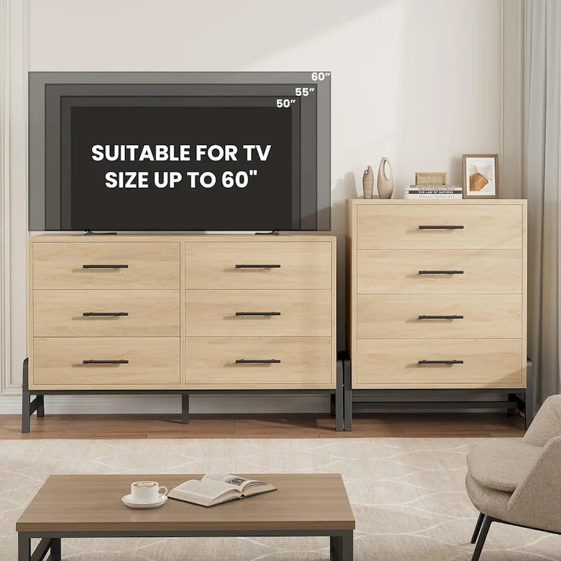 Tall Drawer Dresser with Storage Freestanding