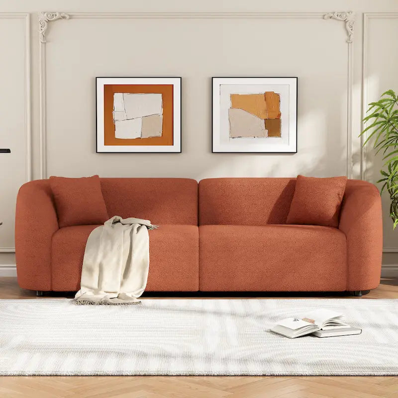 Boucle Curved  Sofa