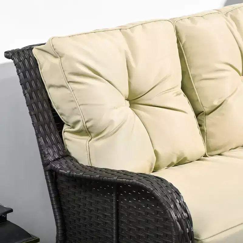 Thick Cushioned Outdoor Sofa
