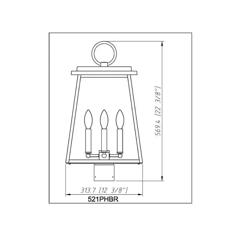 Light Post Light in Black