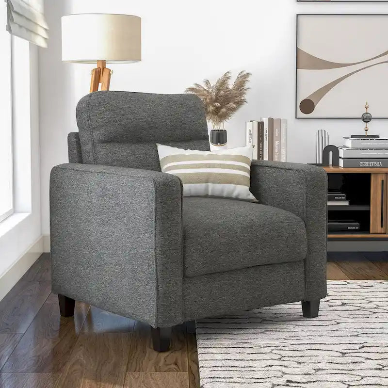 Upholstered Fabric Single Sofa Chair