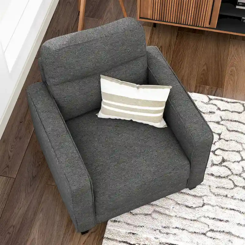 Upholstered Fabric Single Sofa Chair