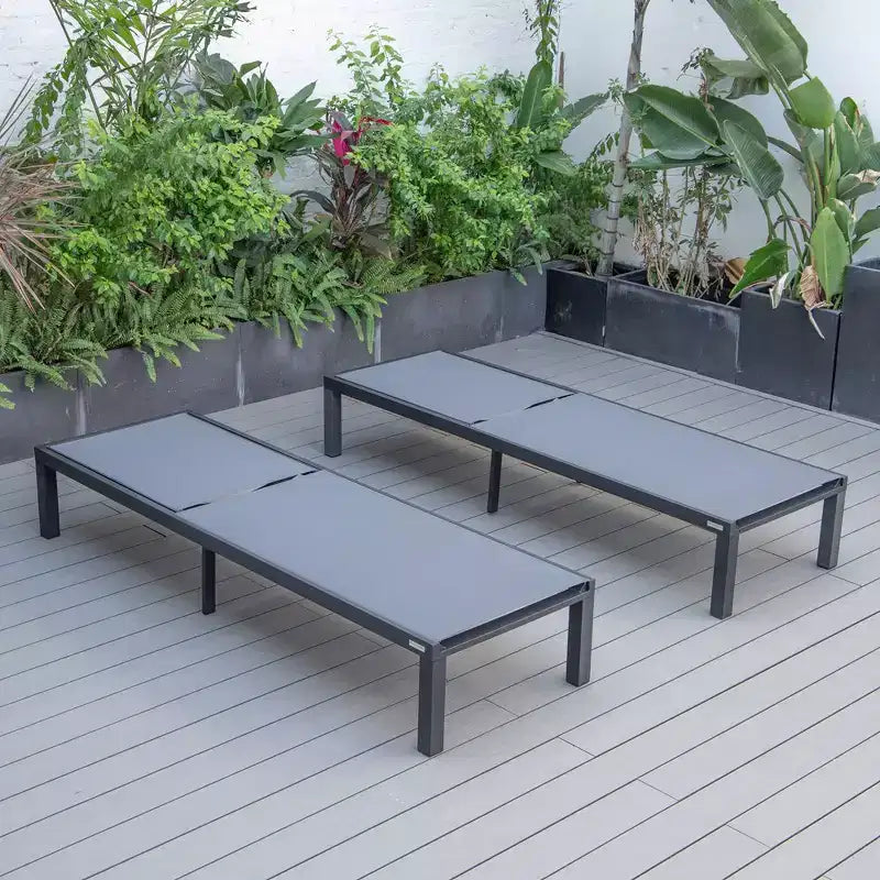 Patio Sling Chaise Lounge Chair