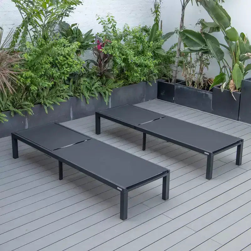 Patio Sling Chaise Lounge Chair