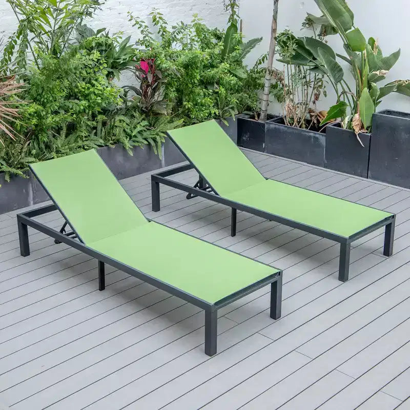 Patio Sling Chaise Lounge Chair