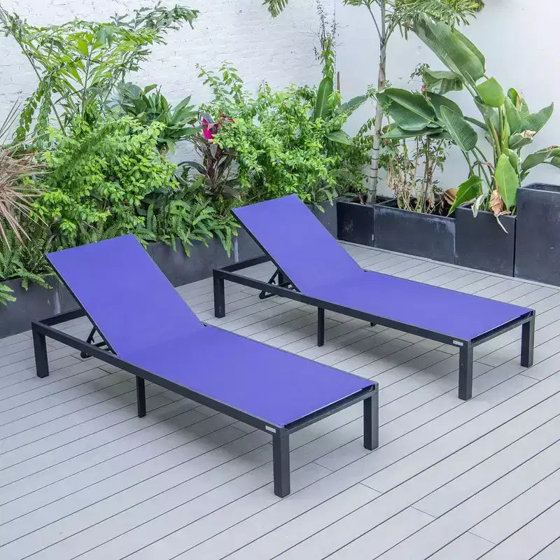 Patio Sling Chaise Lounge Chair