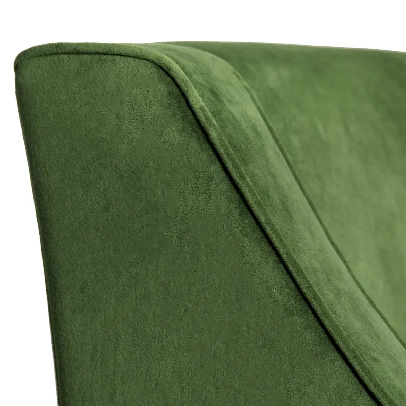 Velvet Swoop Arm Accent Chair