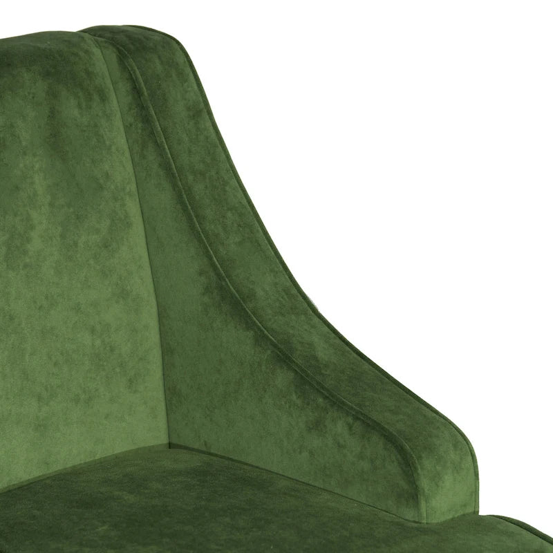 Velvet Swoop Arm Accent Chair