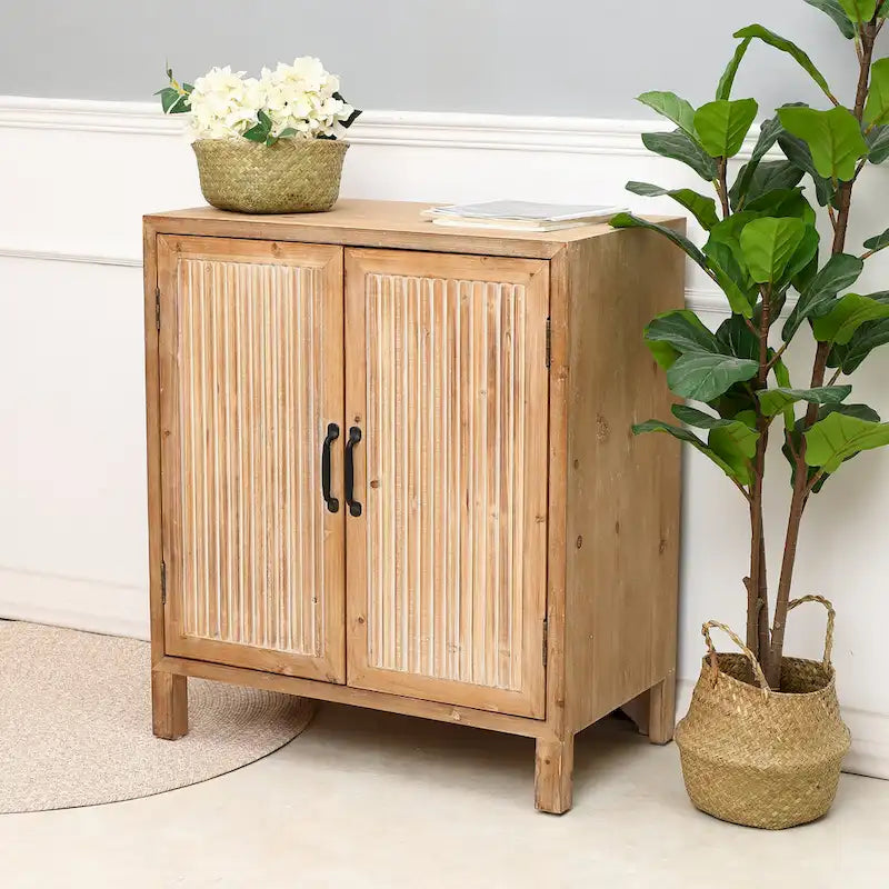 Farmhouse Panel 2-Door Cabinet