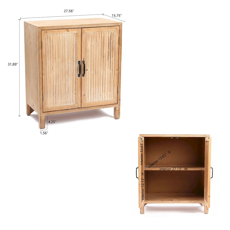 Farmhouse Panel 2-Door Cabinet
