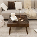 Rustic Solid Wood Square Coffee Table
