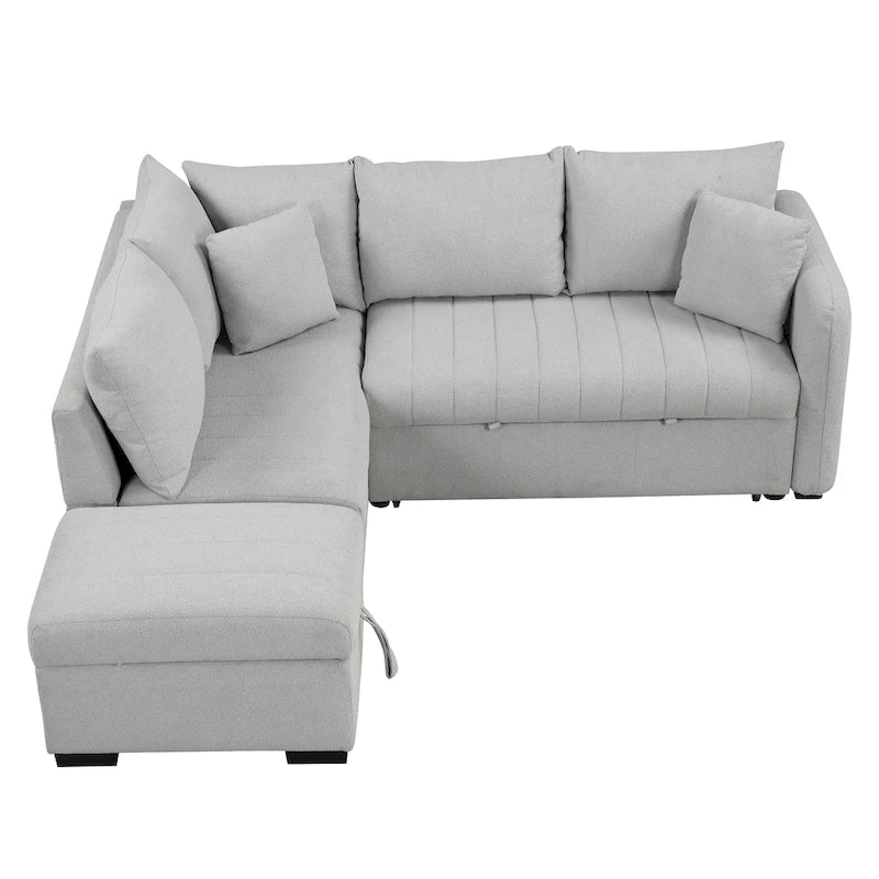 L-shaped Pull Out Sofa Bed Sleeper Sofa