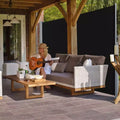 Retractable Outdoor Side Awning Black