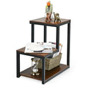 Table Side Table Night Stand W/ Storage Shelf for