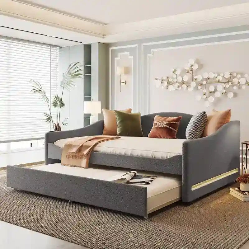 Teddy Fleece  Upholstered Daybed