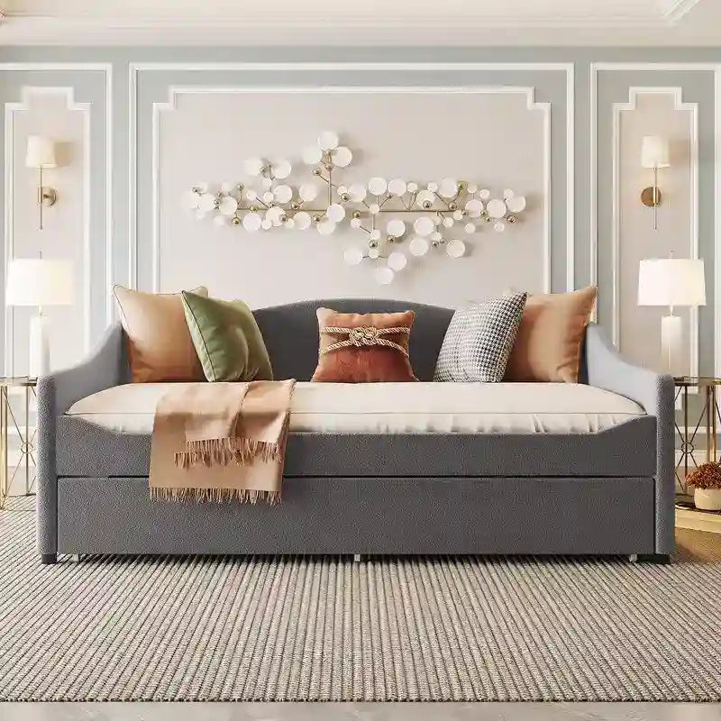 Teddy Fleece  Upholstered Daybed