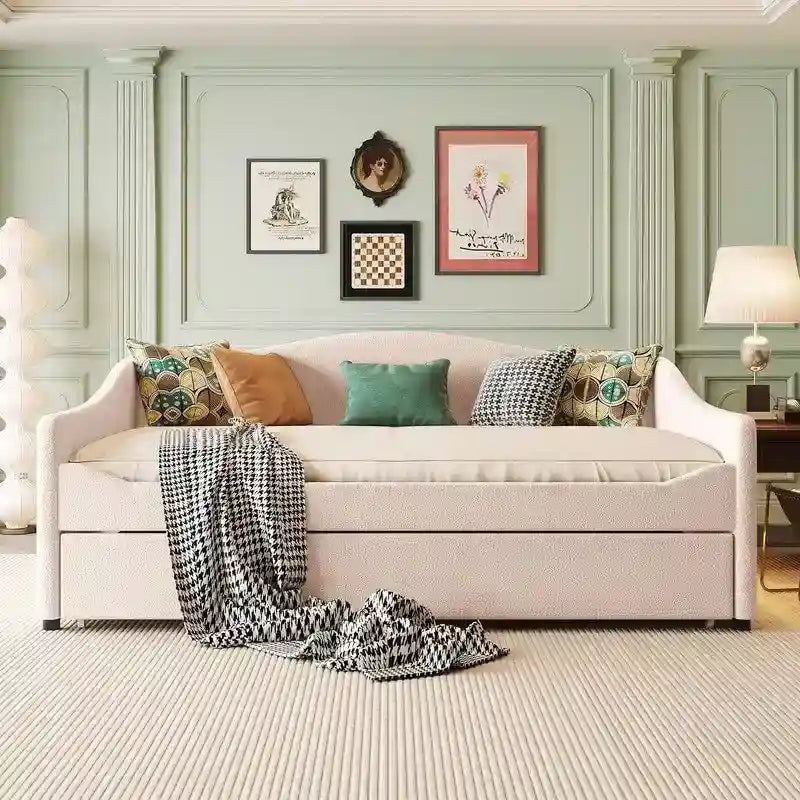 Teddy Fleece  Upholstered Daybed