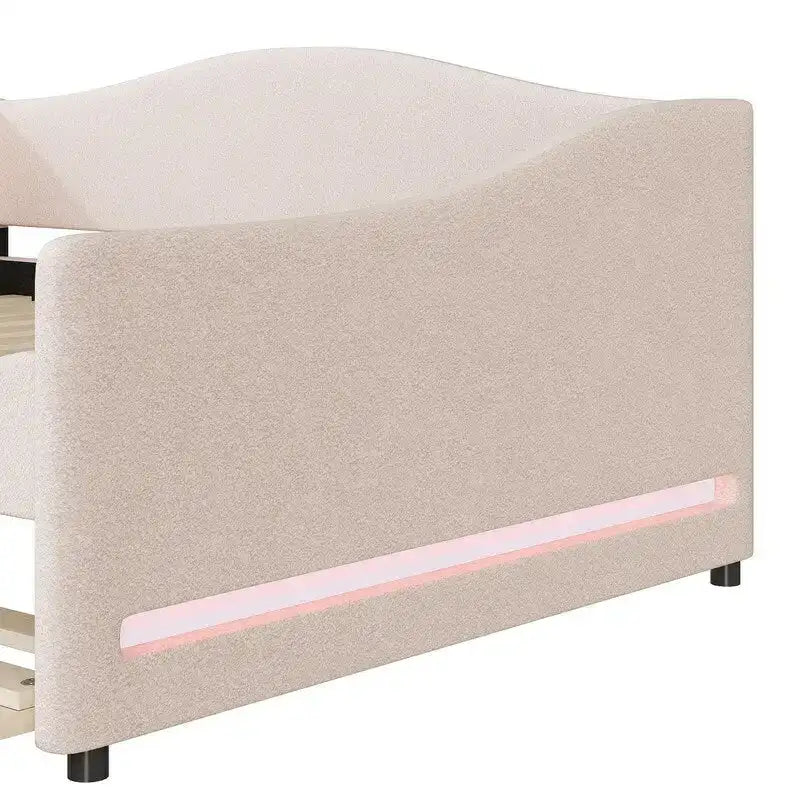 Teddy Fleece  Upholstered Daybed