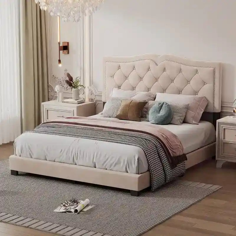 Queen Size Upholstered Bed