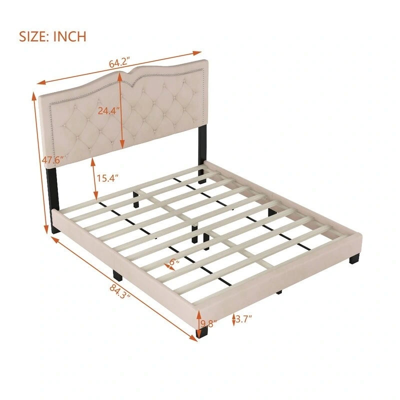 Queen Size Upholstered Bed