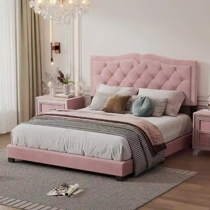 Queen Size Upholstered Bed