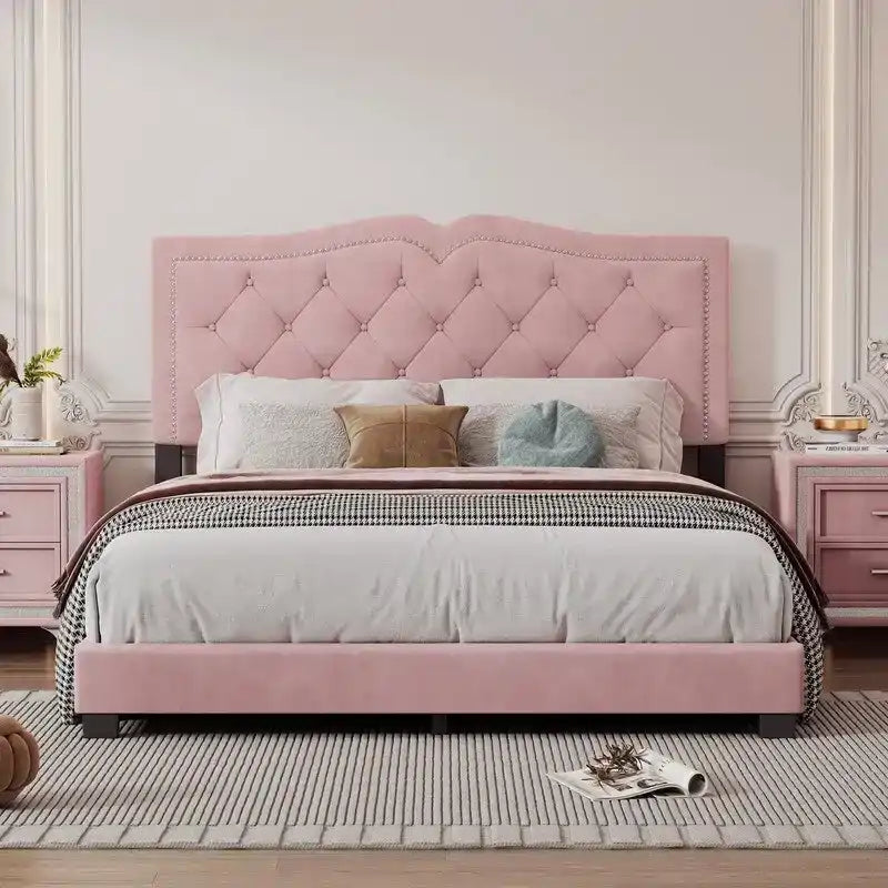 Queen Size Upholstered Bed