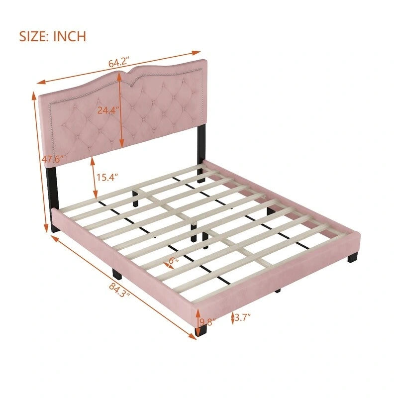 Queen Size Upholstered Bed