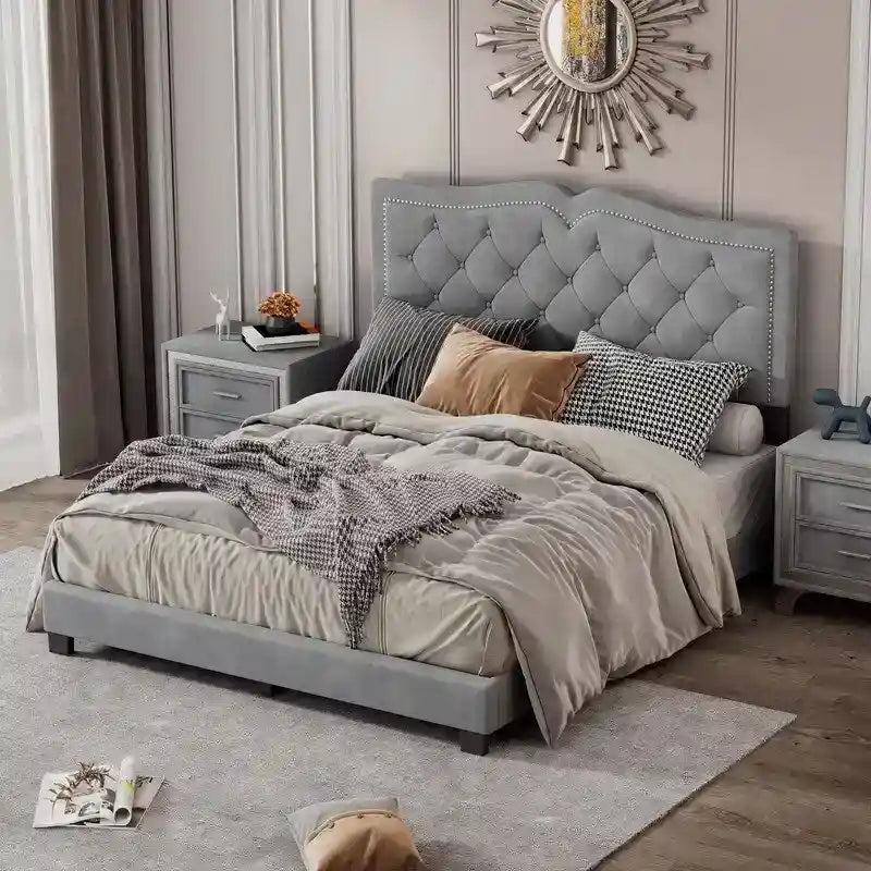 Queen Size Upholstered Bed