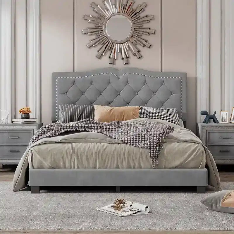 Queen Size Upholstered Bed