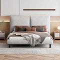 Queen Size Polyester Platform Bed