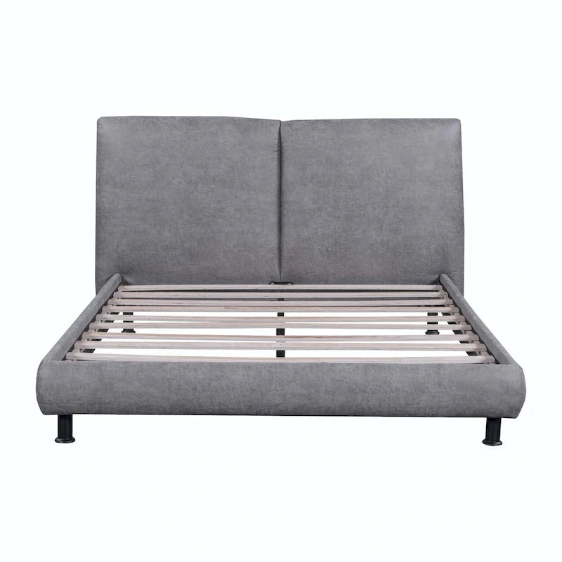 Queen Size Polyester Platform Bed