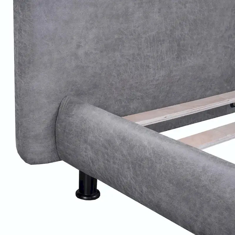 Queen Size Polyester Platform Bed
