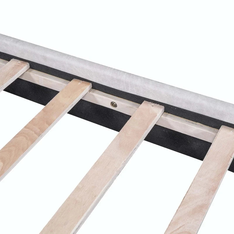 Queen Size Polyester Platform Bed