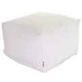 Indoor Wales Poly/Linen Ottoman Pouf