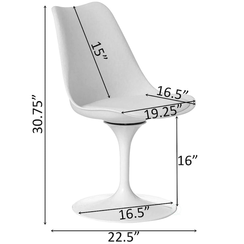 Mid-Century Modern Swivel Tulip Side Chair