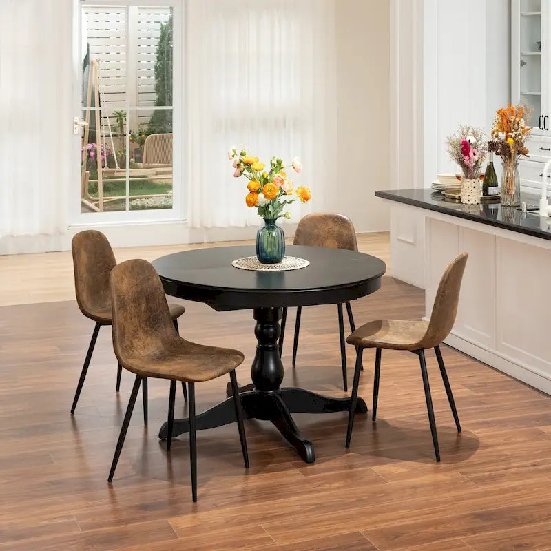 Dining Chairs Suede Side Accent Chairs