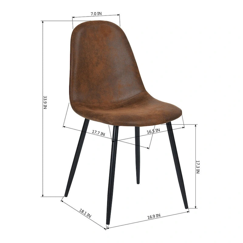 Dining Chairs Suede Side Accent Chairs