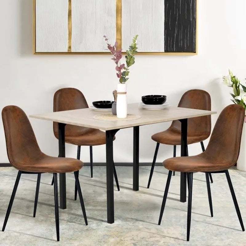 Dining Chairs Suede Side Accent Chairs