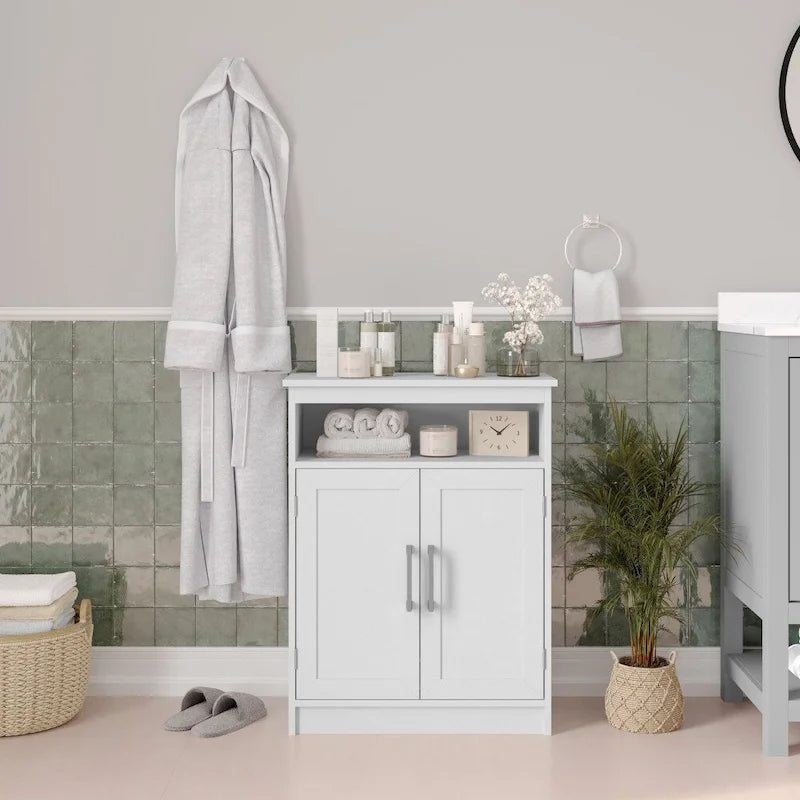 Floor Cabinet Storage Organizer