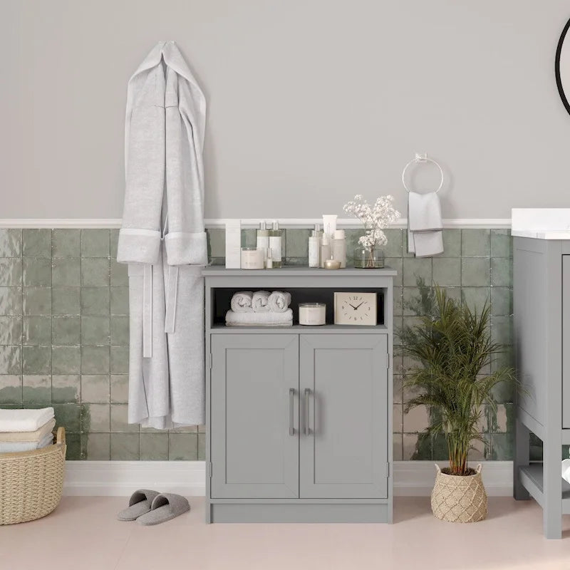 Floor Cabinet Storage Organizer