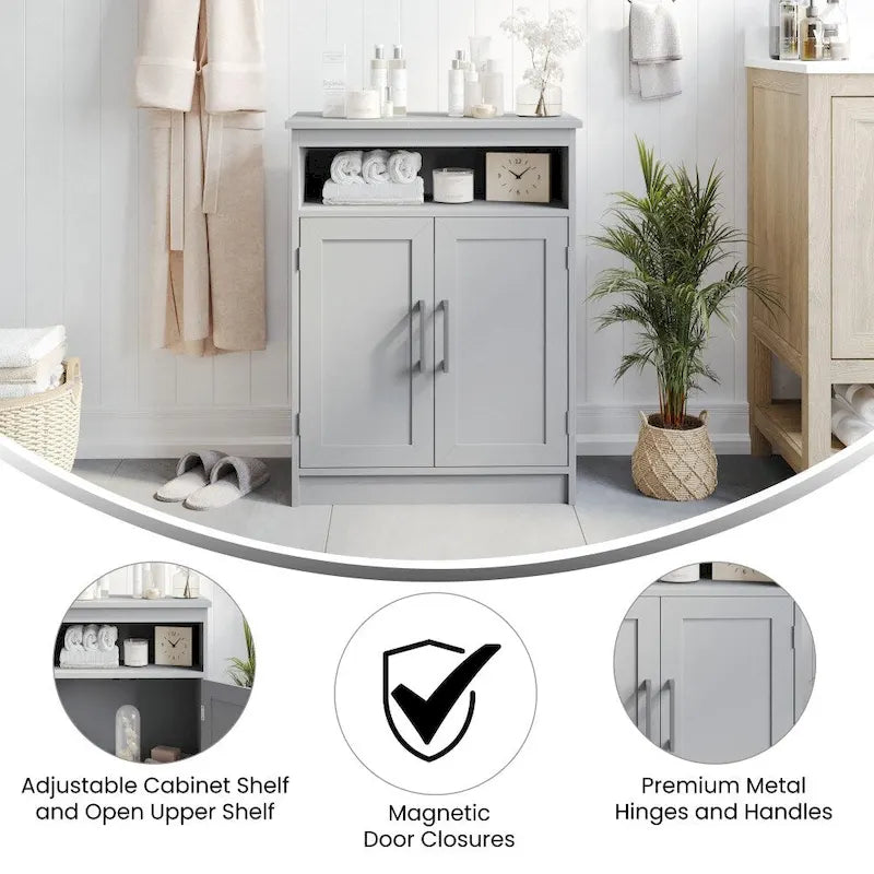Floor Cabinet Storage Organizer